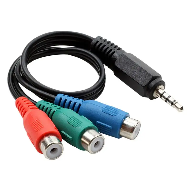 Audio Video Adaptor Cable Simple Clear Design Av Video Cable Soft Audio Video Cable With Pure Audio Signal Transmission For TV