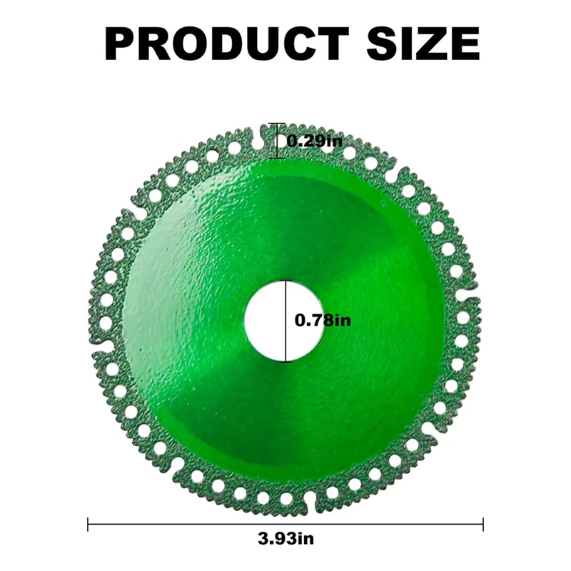 Disco Indestructible multifuncional compuesto, 6 piezas, 4 pulgadas, con junta para amoladora angular