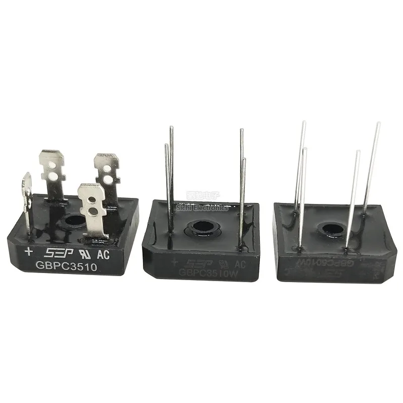 5pcs Bridge Rectifiers GBPC5010W GBPC3510 KBPC5010W GBPC3510W KBPC1010 KBPC1510 KBPC2510 KBPC3510 KBPC3510W KBPC5010  GBP5010