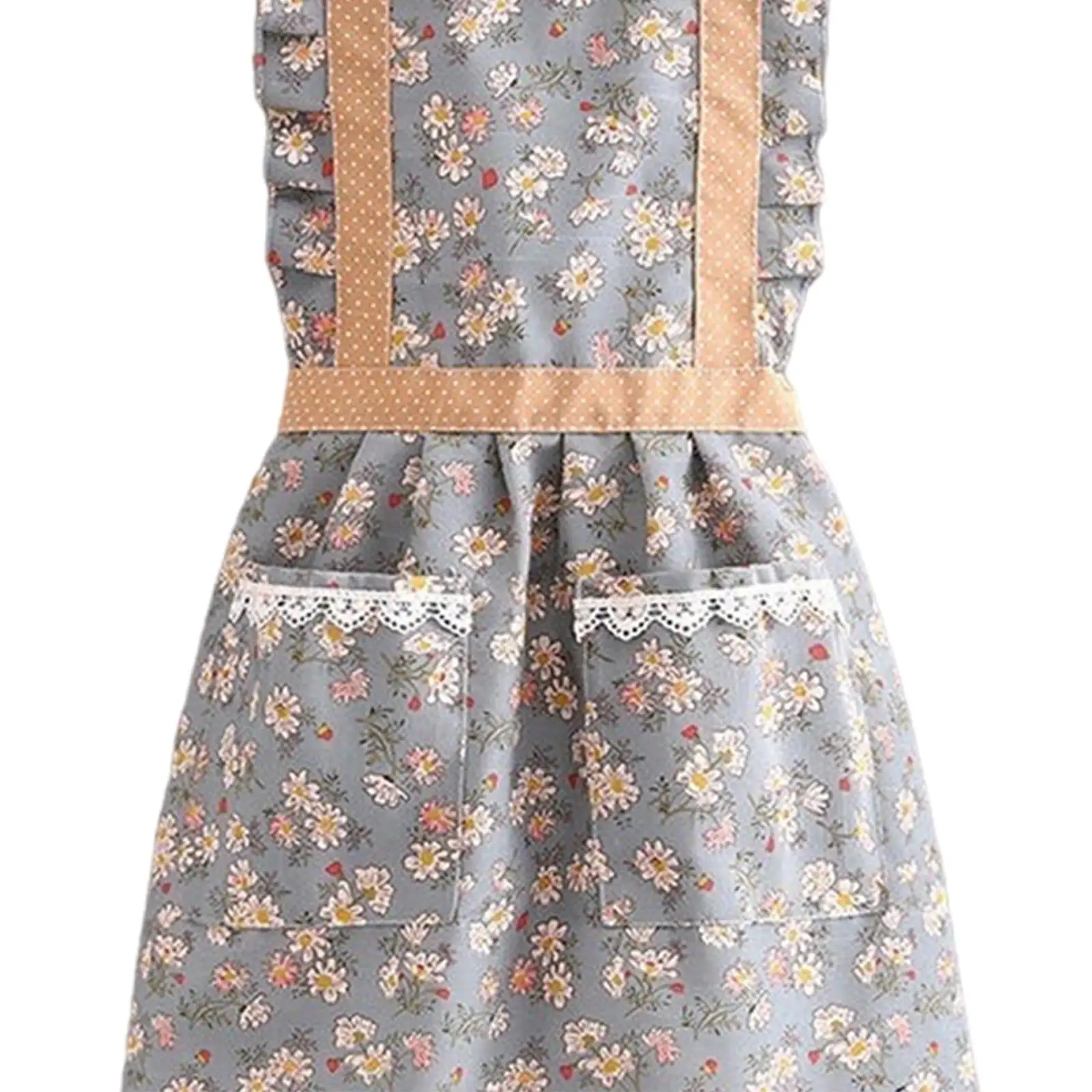 Serving Apron Multiuse Soft with Pockets Cooking Apron for Flower Shop Adult