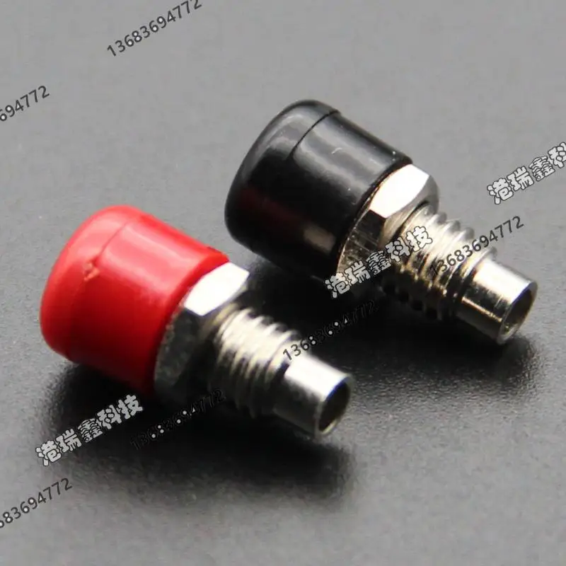 [SA]2.5MM banana jack connector terminals test holes A-2008 RED BALCK Bananaconnector socket--100PCS/LOT