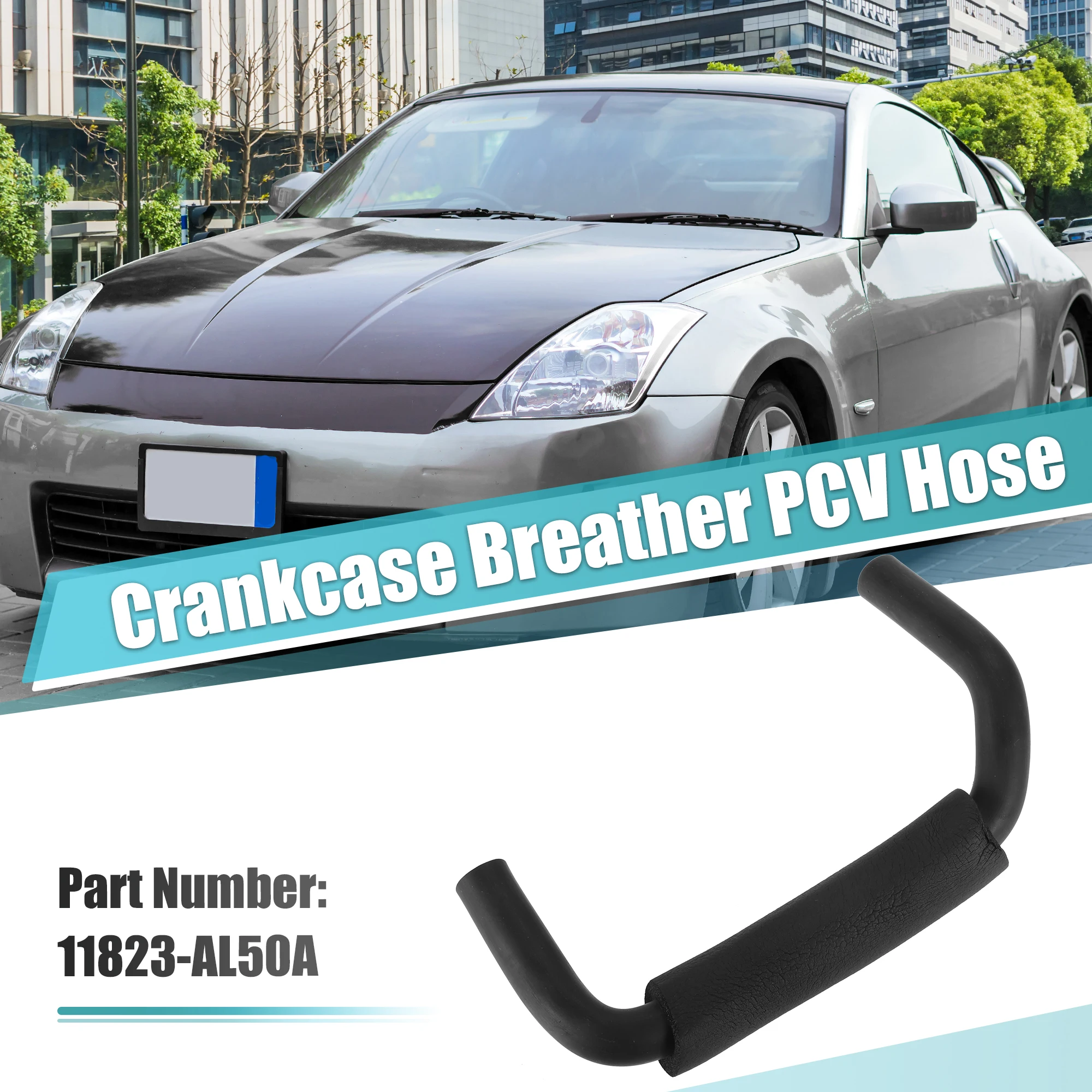 X Autohaux Crankcase Breather PCV Hose for Nissan 350Z 2003 2004 2005 2006 2007 Crankcase ventilation hose 11823-AL50A