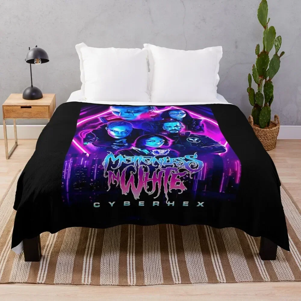 

Motionless in white music Throw Blanket Lightweight Warm Blanket for Indoor Outdoor Use