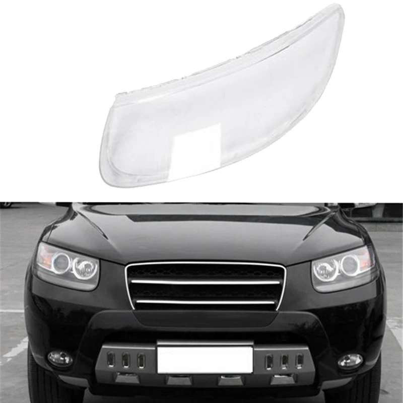 Auto Clear Lens Shell Cover Voorkant Koplamp Cover Vervanging Voor Hyundai Santa Fe 2008 2009 2010 2011 2012 Links