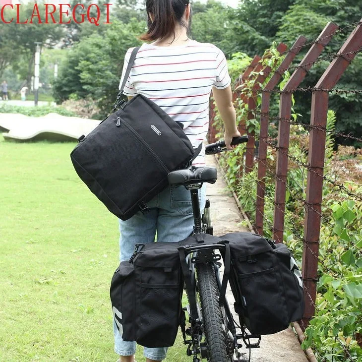 bikepacking sacoche velo  porte bagage arriere sacoche porte bagage velo Mountain bike three in one doublem side bike bag