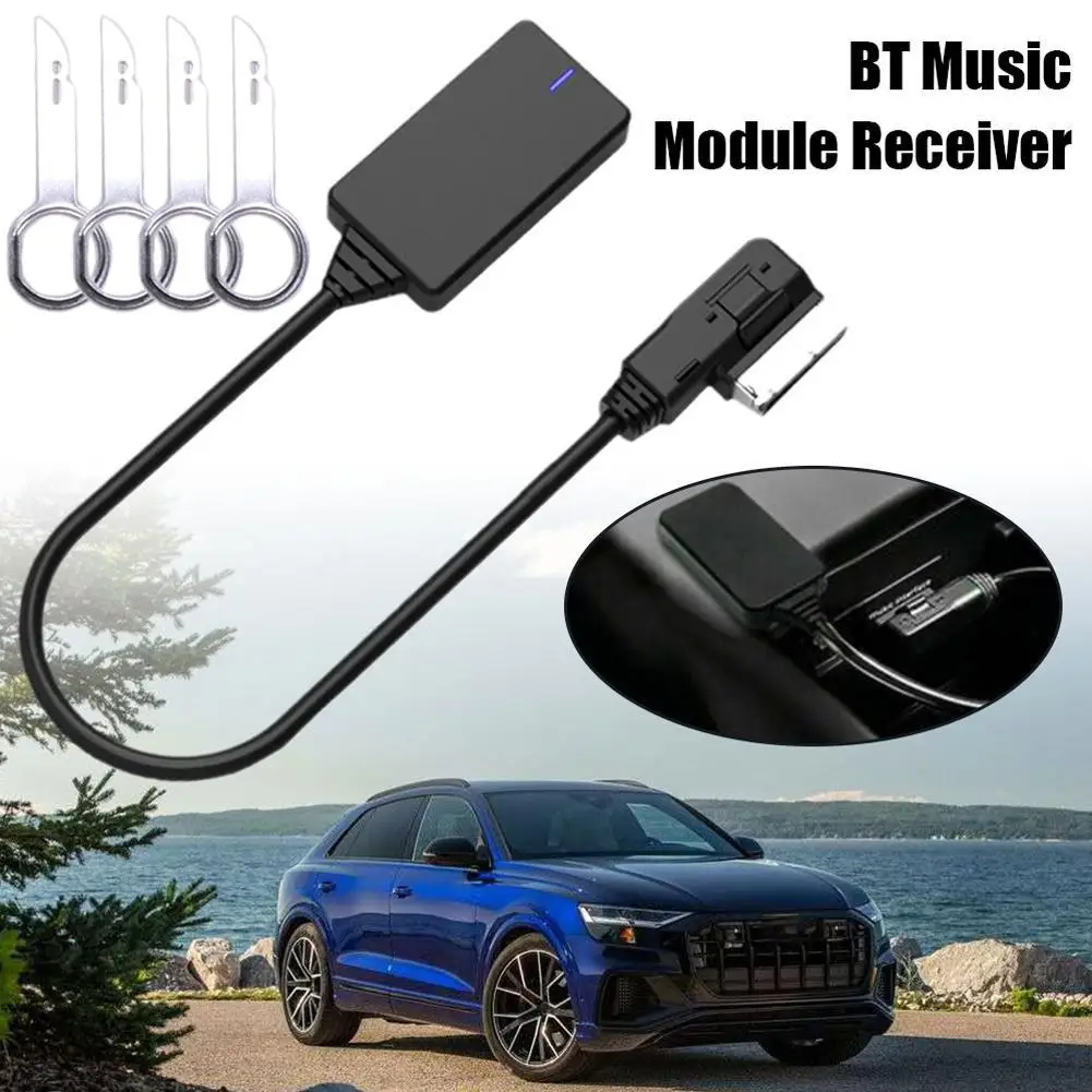 

New Bluetooth Music Module Receiver Bluetooth 5.0 Audio Adapter Bluetooth Receiver Adapter Input AUX Music Cable Car X6O4