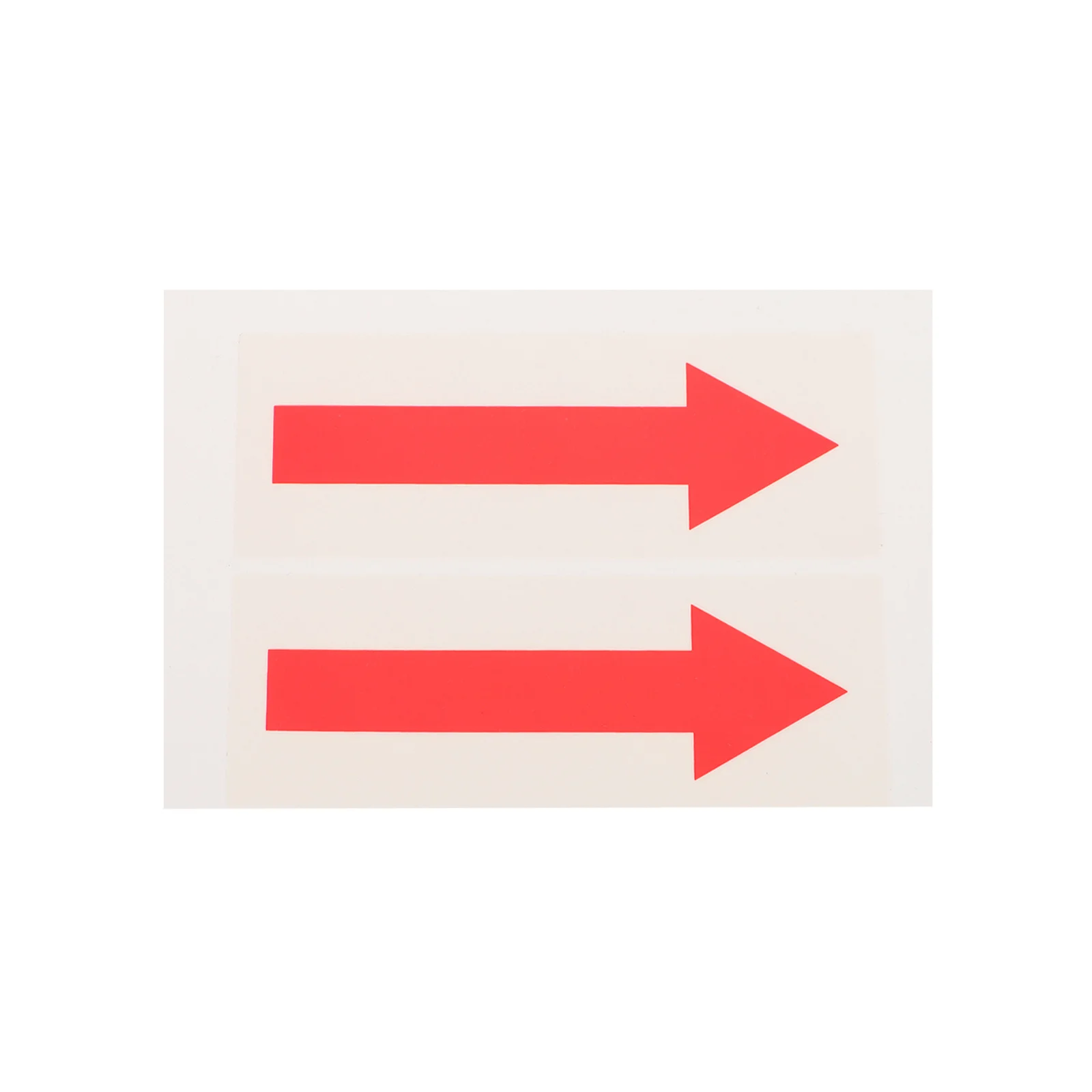 2pcs Arrow Warning Sticker Equipment Indicator Strong Adhesion Safety Sign For Office School Direction