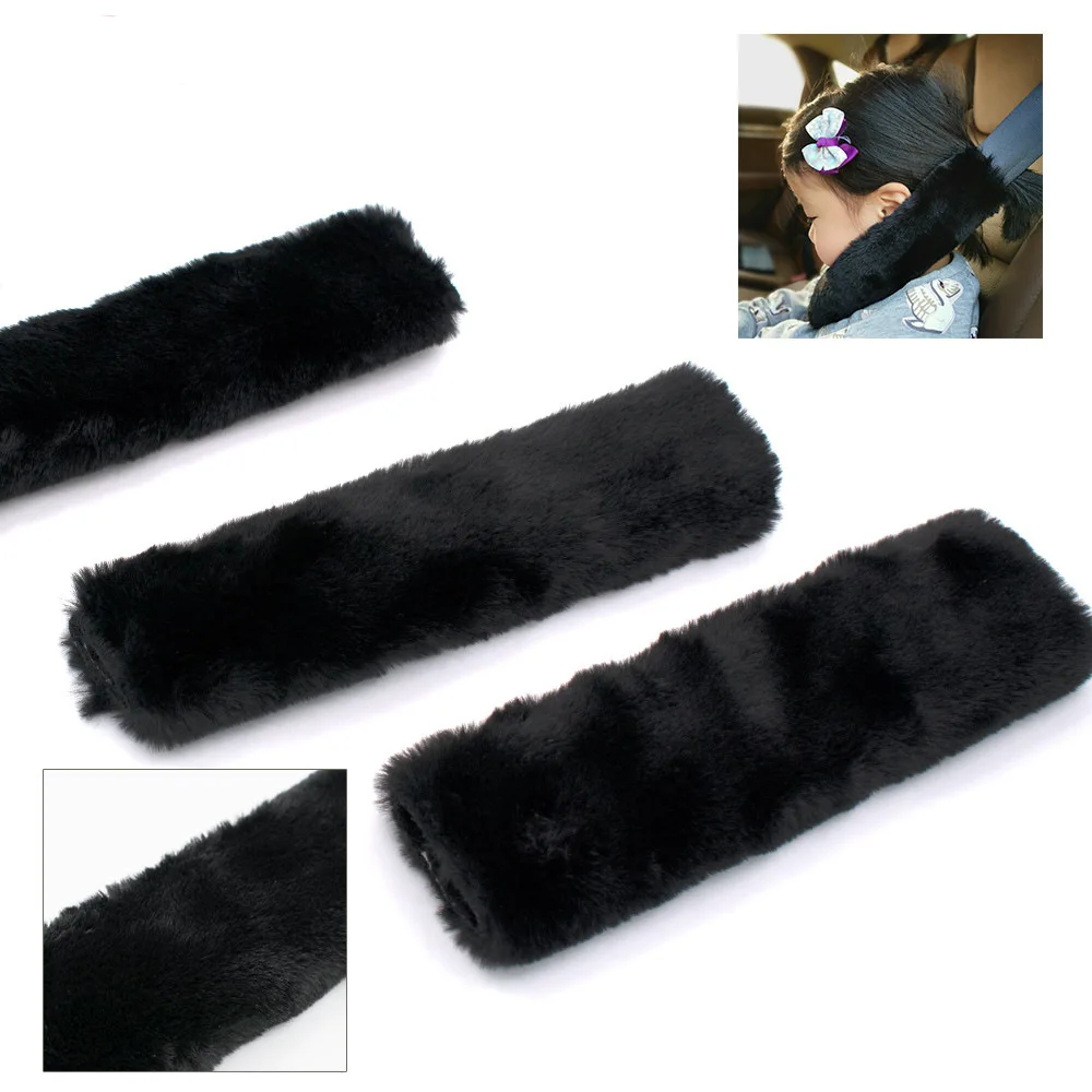 

Car Soft Seat Belt Cover Universal Auto Seat Belt Covers Warm Plush Safety Belts Shoulder Protection Auto Interior Accessories