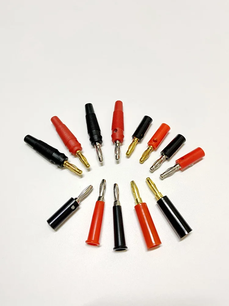

Soft PVC Hard ABS Red Black Sleeve Connector Terminal Post Cross lantern Shaped Banana Plug 4mm diameter Zinc Alloy Material