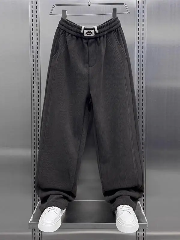 

Мужские повседневные брюки большого размера, прямые, из вельвета, свободного кроя, в стиле Harlan, осенне-зимние, модные, молодежные, энергичные, стильные