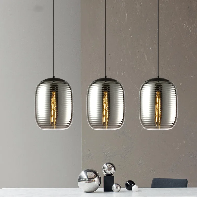 April Moderne Gouden Led Hanglampen Industriële Creatieve Glazen Ontwerp Hanglamp Voor Thuis Dineren Woonkamer Slaapkamer Decor