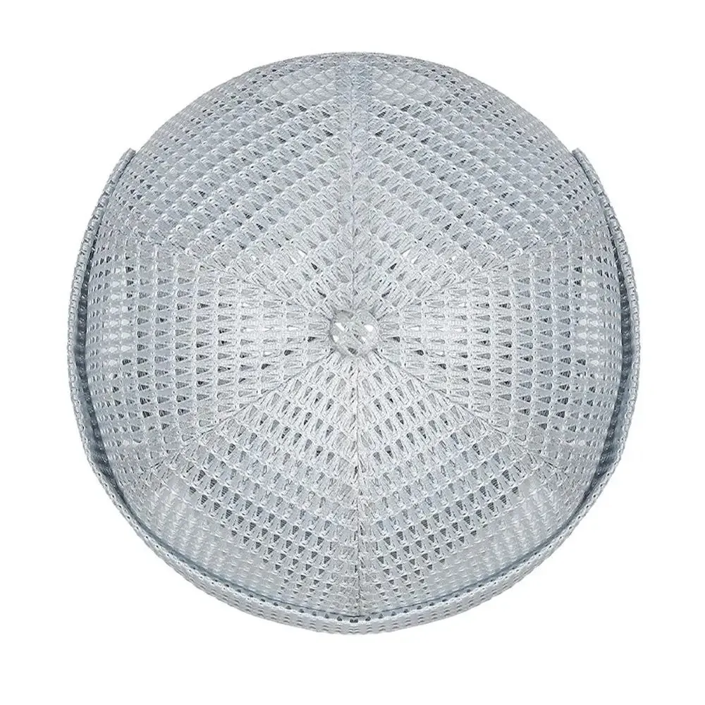 الصيف شبكة البطيخ الجلد قبعة Brimless خفيفة للغاية دوكر قبعة صغيرة تنفس قابل للتعديل قبعة هيب هوب بحار المالك قبعة