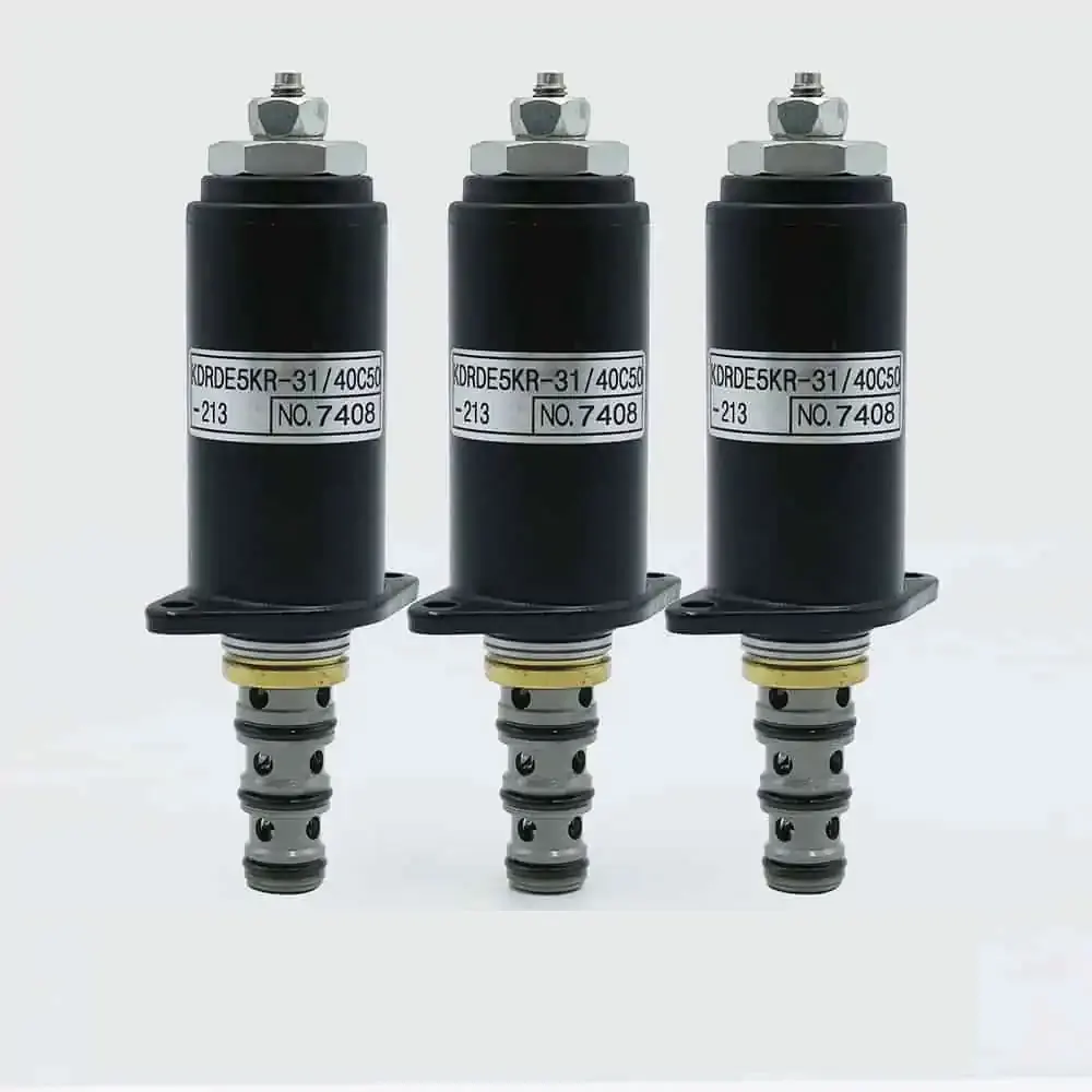 Excavator Hydraulic Pump Control Solenoid Valves for CAT KOBELCO Komatsu