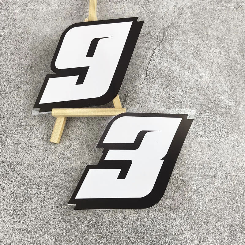 1PC JDM Motorcycle Number Sticker Waterproof for Motorbike Fuel Tank Helmet Electric Scooter Decoration 0 To 9 Vinyl Decals