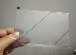5.8inch 140x83mm Projector Insulation Glass Lens HD Polarizer Film Thermal Heat Protection Polarized Yellow Screen Repair Parts