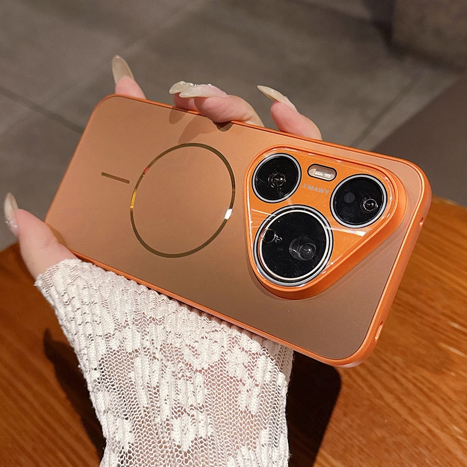 Huawei Pura 70 - Casing Cat Metalik Matte Magnetik Untuk
