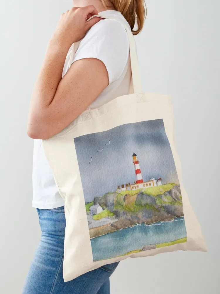 Isle of Scalpay Lighthouse, Scotland. Tote Bag bags for women Canvas bag for women custom bags Cloth bags