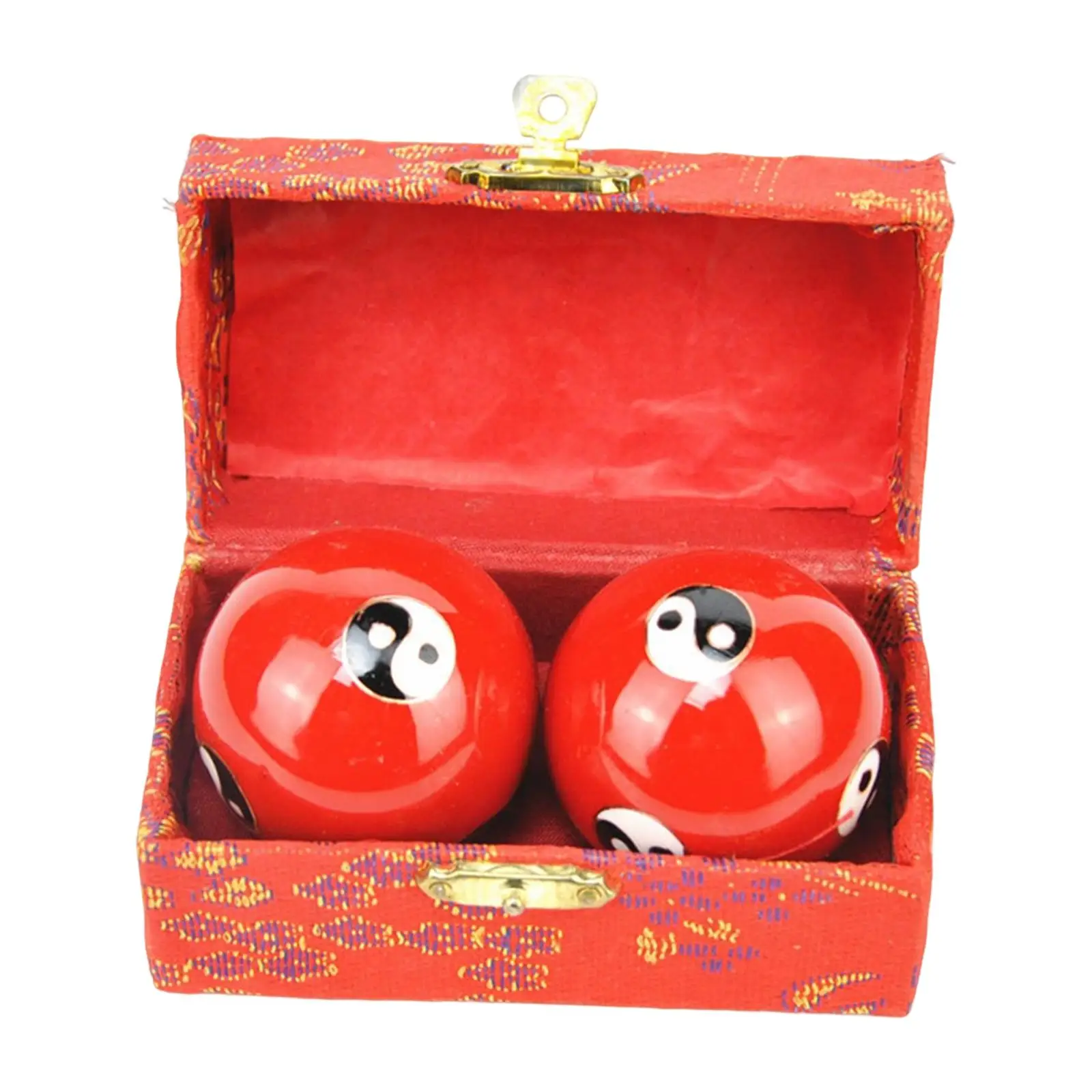 Enamel Baoding Ball Finger Dexterity Massager Traditional Chinese Exercise Ball for Elderly Relaxation at Home