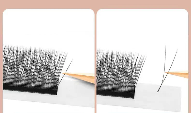 MARIA 2D Y-Form Wimpern, Premium 2D-Wimpern, Weiche, Leichte, Natürliche Wimpernverlängerungen, Make-up-Zubehör, Netz-Wimpern – Detail 6