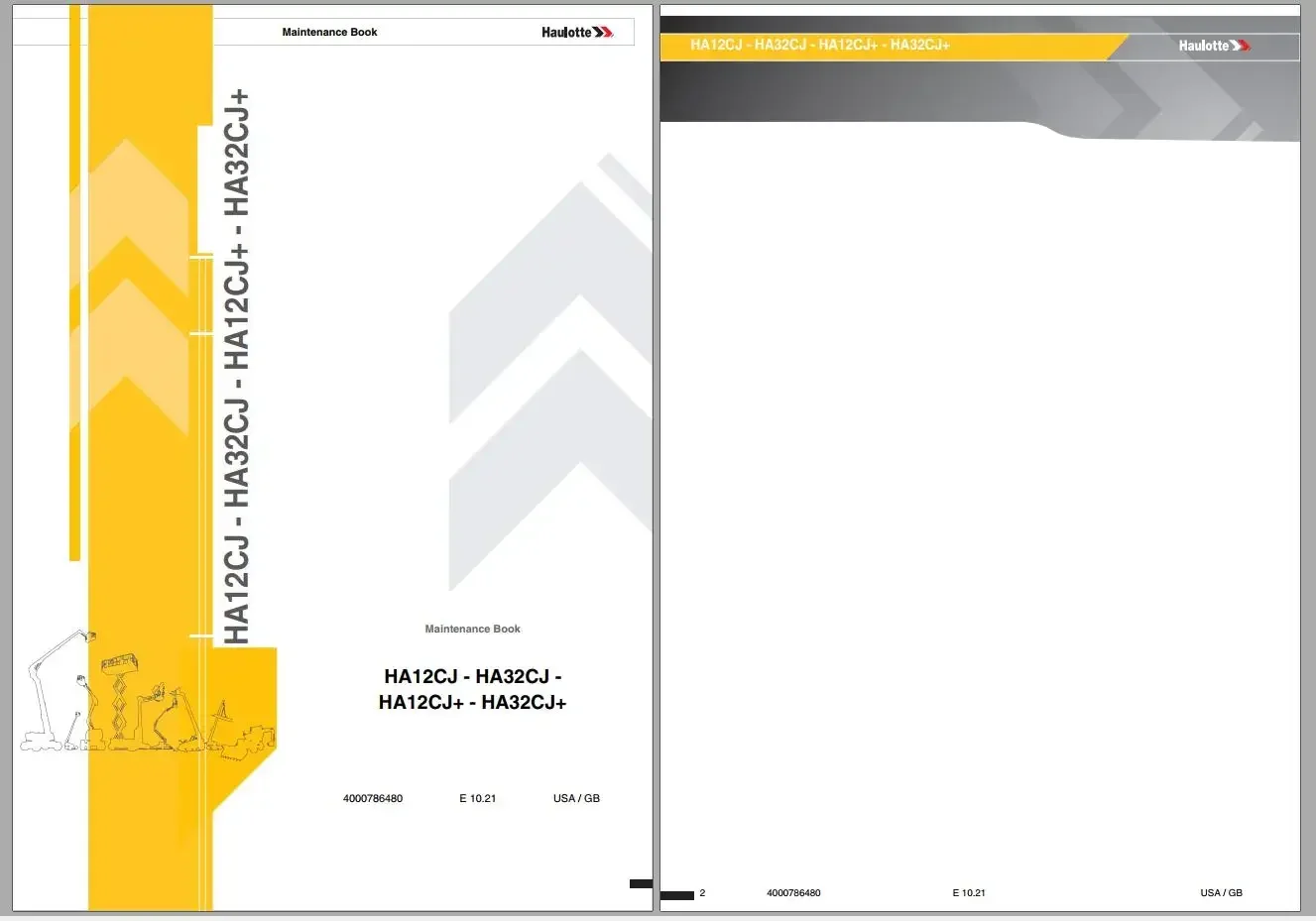 منصات عمل Haulotte PDF 7.27 جيجابايت محدثة 2022 دليل الخدمة والصيانة والمشغلي وقطع الغيار DVD #2