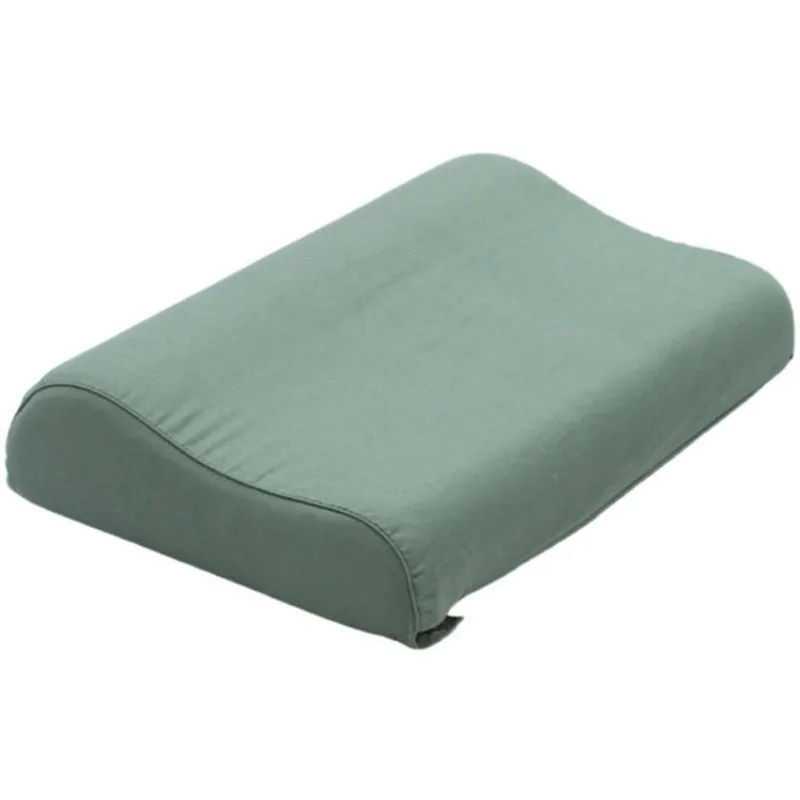 

Civil disaster relief green neck pillow single dormitory emergency rescue cotton pillow olive green hard cotton pillowcase