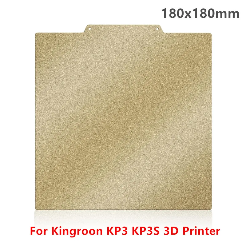 

180x180mm Double Sided Textured PEI Spring Steel Sheet for Kingroon KP3 KP3S Build Plate Removable Flexible Print Bed