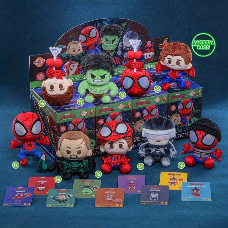 COSBI Spider Man Brand New Day Blind Box Action Figures Plush Doll Hulk Scorpion Collection Mystery Pendant Keychain Toys Gift