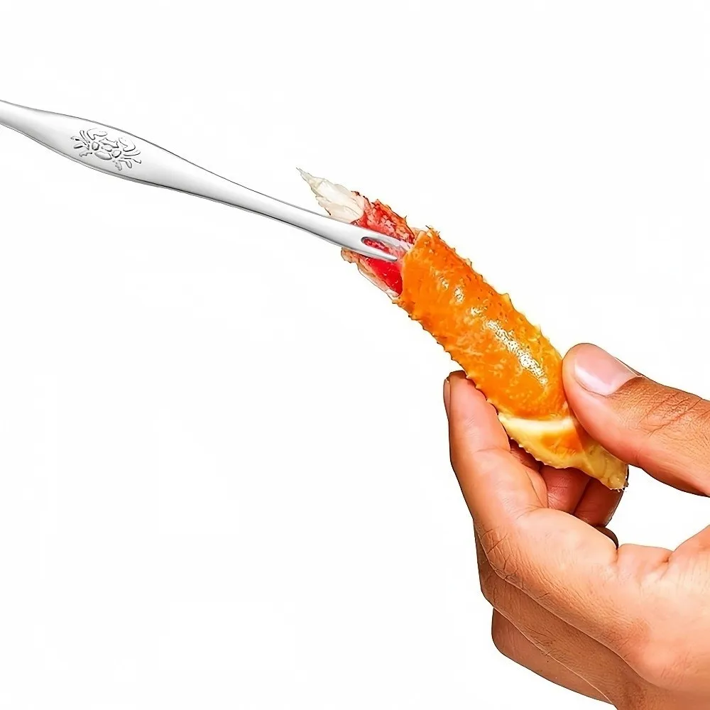 3Pcs/Set Multi-functional Lobster Crackers and Picks Set Stainless Steel Thickening Crab Tong Effort-saving Crab Sheller
