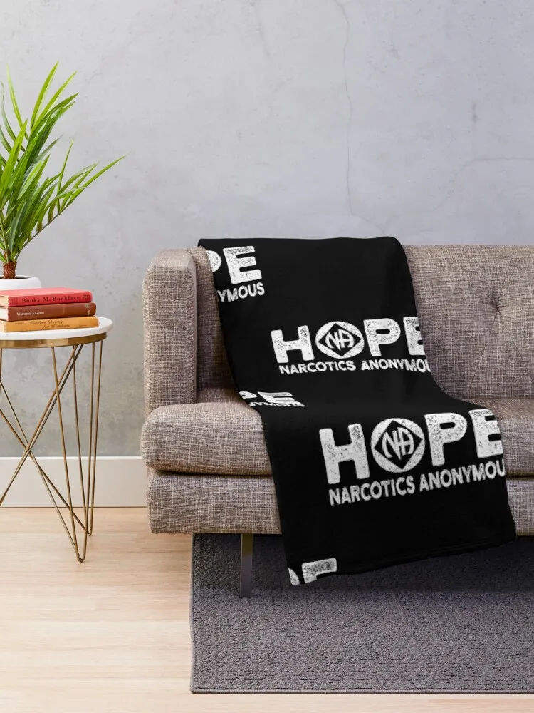 Hope Na Symbol Narcotics Anonymous Gift Idea Throw Blanket Bed Fashionable anime Personalized Gift Blankets