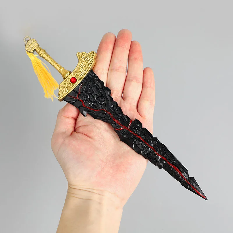 22cm Eldenn Game Peripherals Weapon Model Maliketh's Black Blade Toy Sword Cosplay Metal Ornaments Children's Toys Gifts