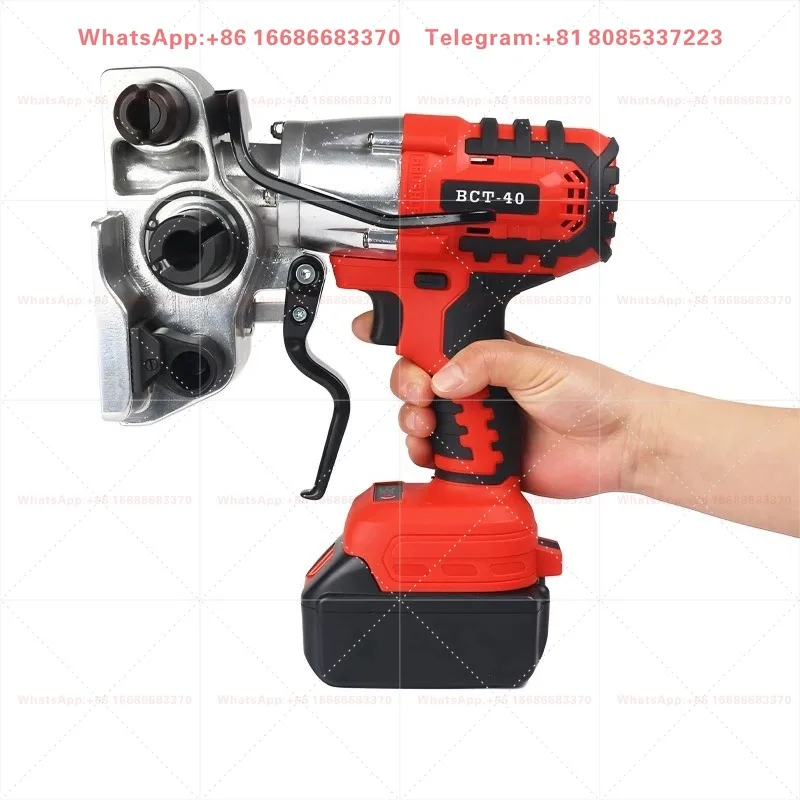 Battery Powered Handheld Strapping Tool Built-in Tension & Cutting Function Fit 40mm Composite Cord Band Logistics Packaging