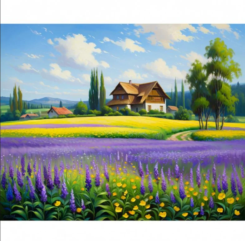 

SDOYUNO картина «сделай сам», картина по номерам, пейзаж, настенная картина по номерам, каллиграфия и живопись, безрамное «Убить время»