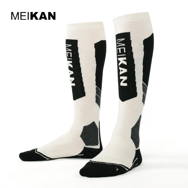 High Quality Men/Women Mercerized Merino Wool Ski Socks Outdoor Thicken Terry Sports Long Socks Knee High Stockings MKSK2017002