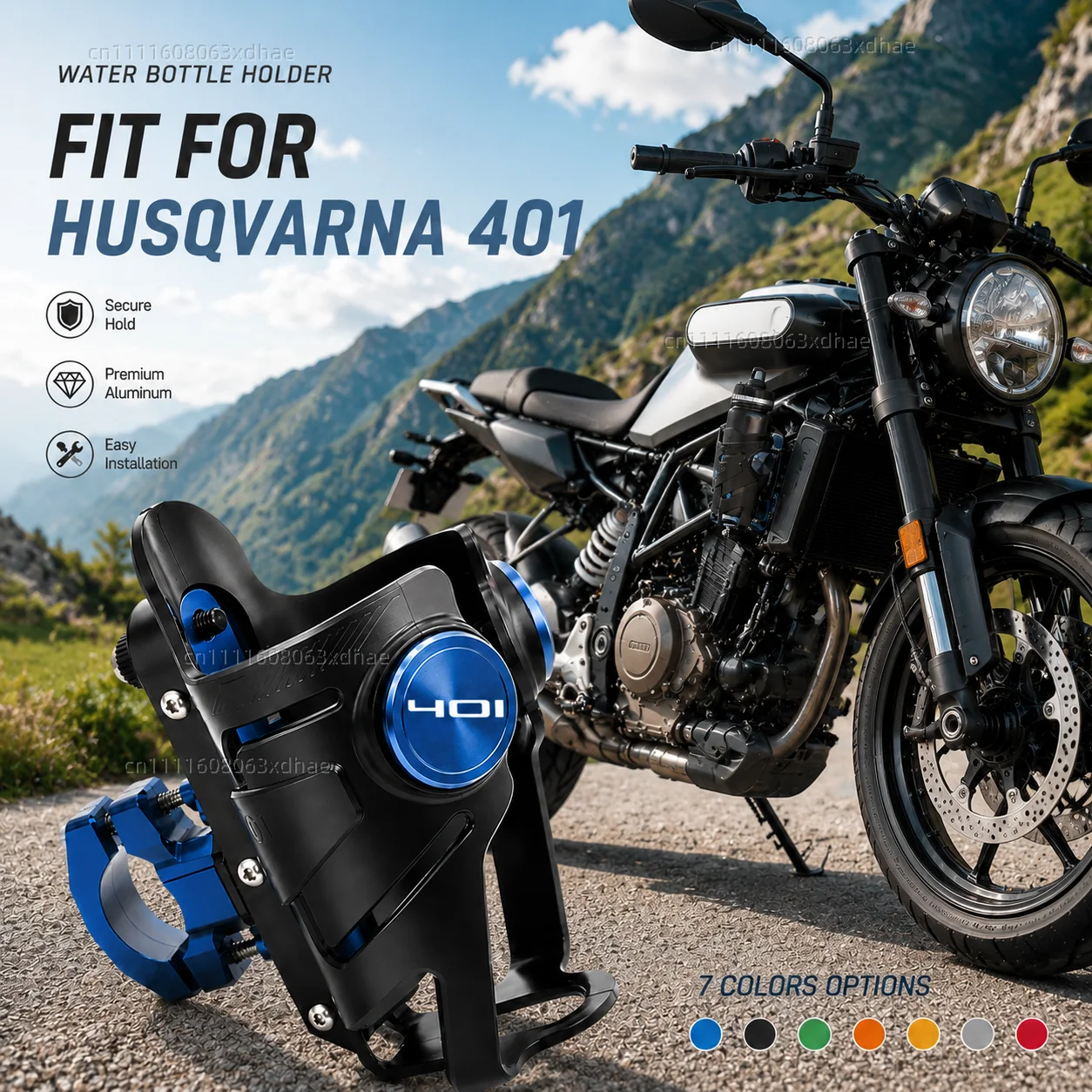 

Motorcycle Water Bottle Holder For Husqvarna Svartpilen 401 Vitpilen Coffee Beverage Tea Cup Support Modification Accessories