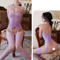 Sexy lingerie Hollow open cut jumpsuit sexy and passionate thong thong 18 fancy women underwear bra sets sexy woman clogs xxx