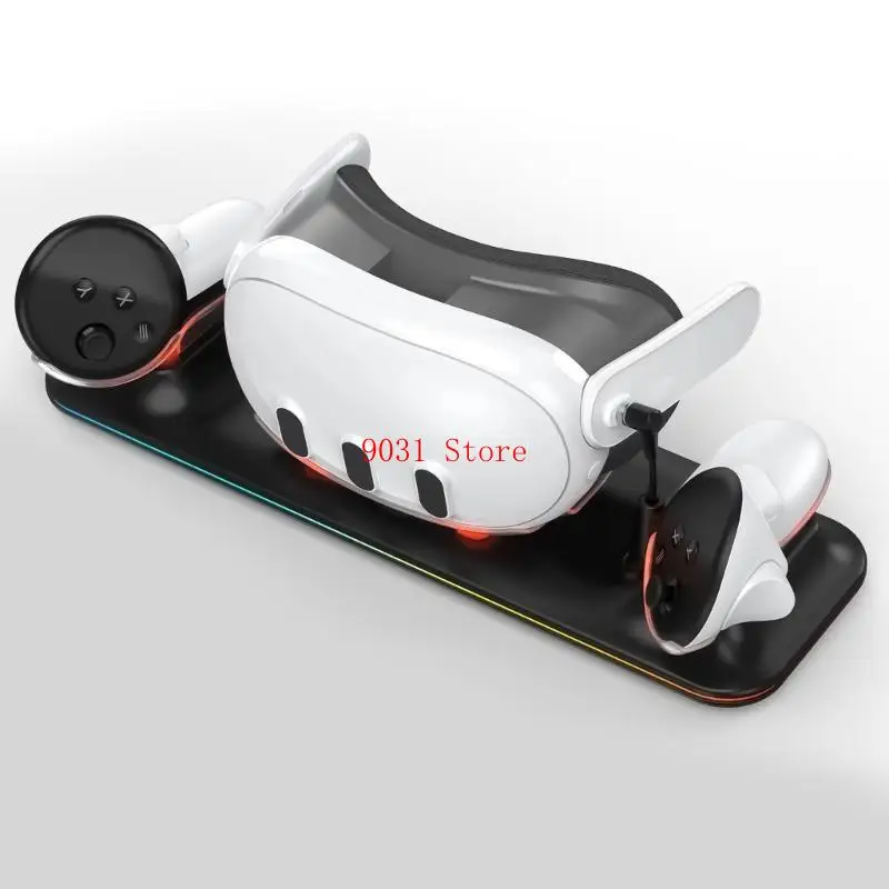 Charging Dock with LED Light for 3 Controller Charging Stand LED Display