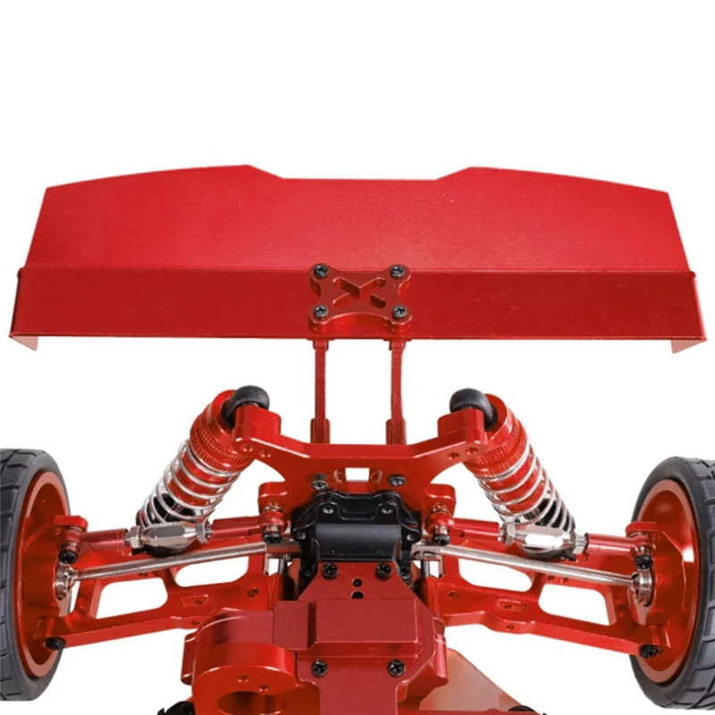 AINY-Metalen GT Ducktail Spoiler Beugel Accessoires Staart Vleugel Accessoires Deel Voor Wltoyss 1/12 1/14 144001 124019 RC Auto