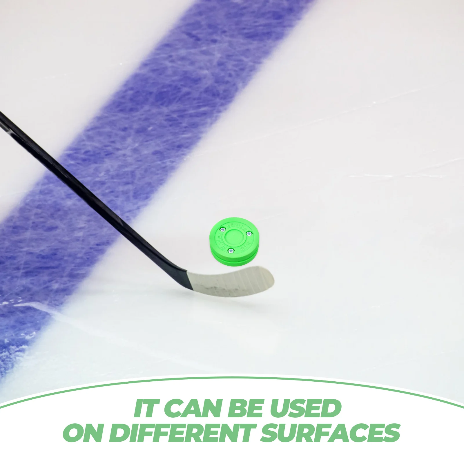 Training Hockey Puck ABS Plastic Durable Roller Skating Land Training Field Hockey Puck for Improving Balance Flexibility Sports