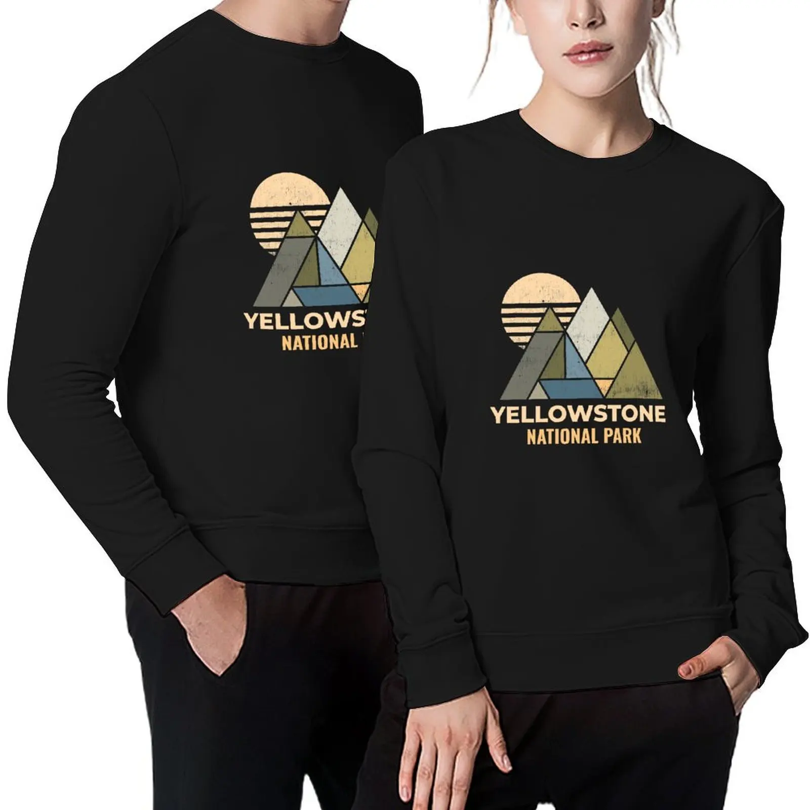 

Yellowstone Wyoming Distressed Pullover korean clothes blouse mens clothing hooded sweatshirt
