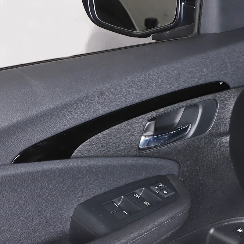 

For Honda Pilot Ridgeline Passport 2016-2022 ABS Carbon Fiber Car Inner Doors Panel Cover Trim Sticker Interior Car Accessories