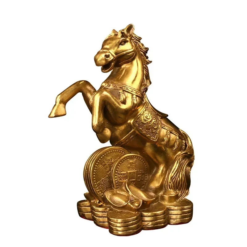 Chinese zodiac brass ornaments, rat ox tiger rabbit dragon snake horse sheep monkey chicken dog pig home Feng Shui ornaments