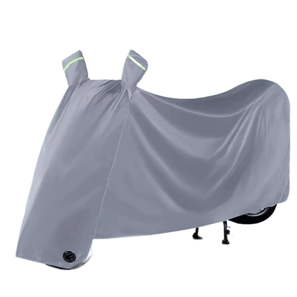

Waterproof Electric Vehicle Rain Cover Reflective Strap Single Double Person Motorcycle Raincoat Thickened Lightweight