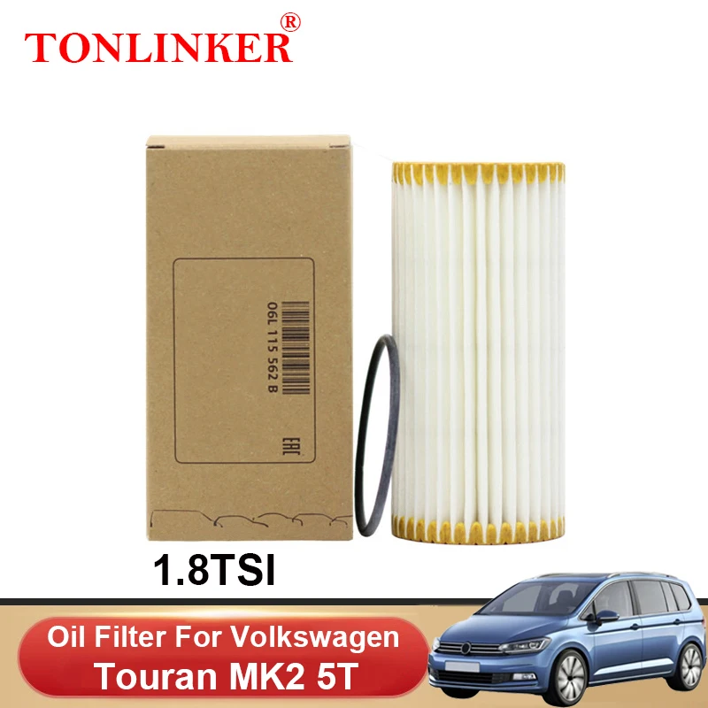 

Масляный фильтр TONLINKER 06L115562B для Фольксваген Touran 5T Mk2 1.8TSI CJSA 2015 2016 2017 2018 2019 2020 2021 2022 06L115466C