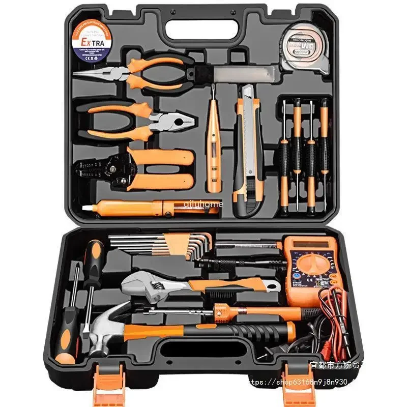 Hardware Toolbox Household Tools Suit Electrician Toolbox Multimeter Electric Soldering Iron