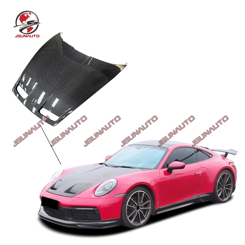 

Carbon Fiber Front Engine Cover For Porsche 911 992 GT3 Style Fiberglass Bonnet Hood For Carrera 911 2019-2023 Auto Part