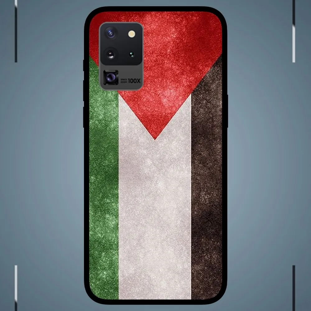 Palestine flag Phone Case For Samsung Galaxy S24 S23 S22 S21 S20 FE Note 20 Ultra 5G Black Phone Case