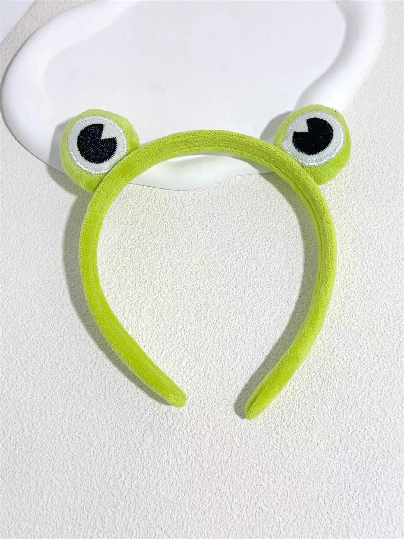 1 frog headband Headband face makeup cartoon cute sweet ins wind funny super cute big eyes headband hair accessories