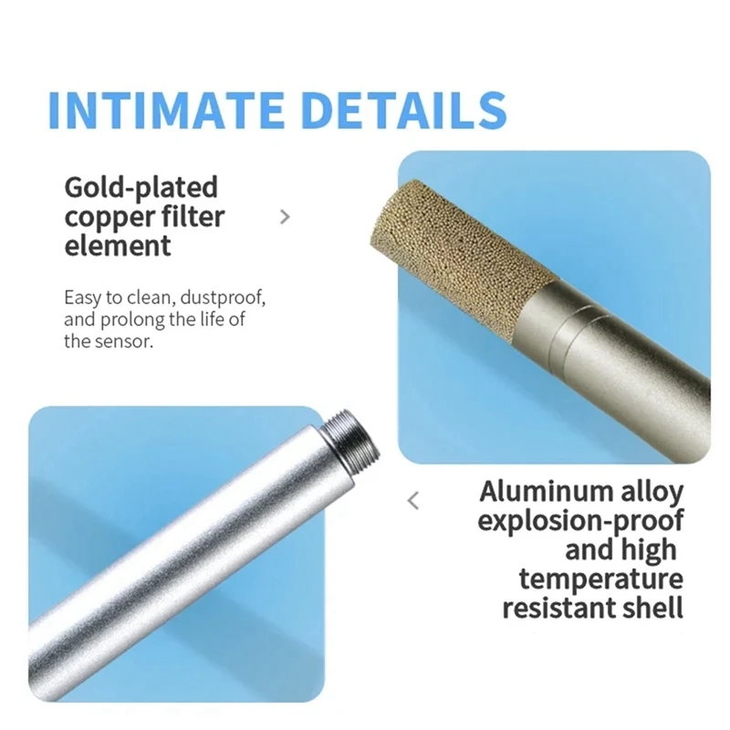 Metal Temperature And Humidity Sensor RS485 High Temperature Resistant Pipeline High Precision Industrial Chip