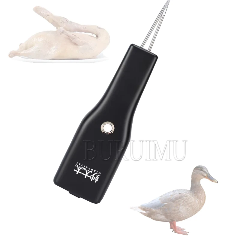 Handheld Electric Poultry Plucker Rechargeable Hair Remover Tool Accs Feather Plucking for Outdoor Household BBQ Duck US Plug