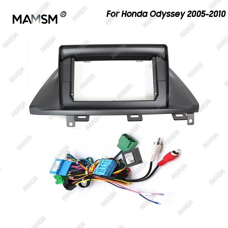 

MAMSM 10 Inch Radio Fascia fit ForFor Honda Odyssey 2005 2006 2007 2008-2010 Stereo DVD Player Install Panel Audio Frame Cover